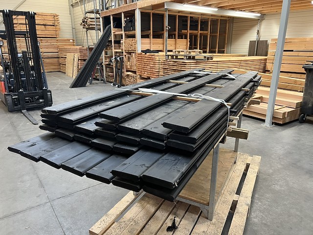 Blokhut profiel, zwart gespoten - afbeelding 3 van  6