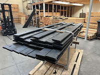 Blokhut profiel, zwart gespoten - afbeelding 3 van  6