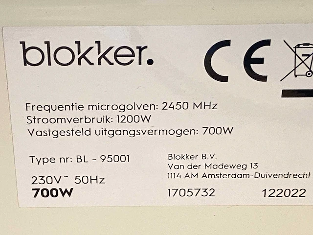 Blokker - bl-95001 - magnetron - afbeelding 3 van  3