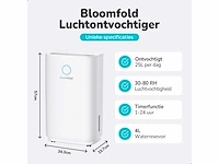 Bloomfold bf007 25l luchtontvochtiger - afbeelding 2 van  5