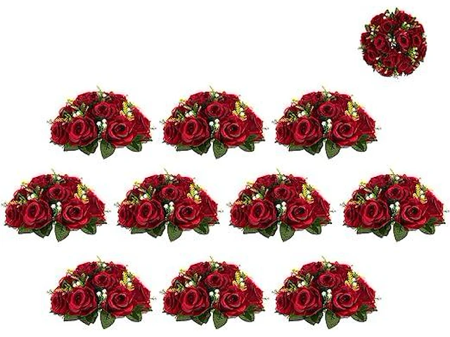 Blosmon bloem centerpieces voor tafels bruiloft 10 stks - afbeelding 1 van  4