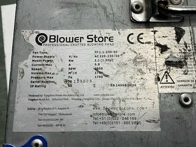 Blower store ff 1.1-230-50 blower - afbeelding 4 van  4