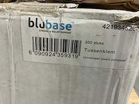 Blubase - aluminium eindklem zwart tbv montage zonnepaneel (200x) - afbeelding 1 van  4