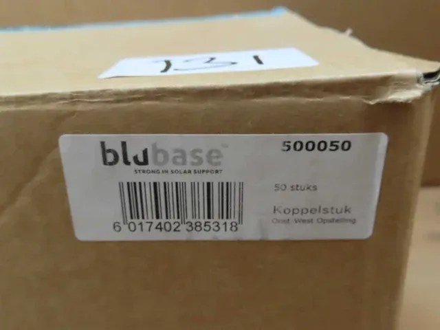 Blubase - connect - koppelstuk oost/west 19 cm (50x) - afbeelding 2 van  2