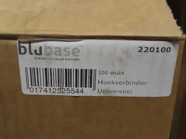 Blubase - hoekverbinder blank universeel (200x) - afbeelding 2 van  2