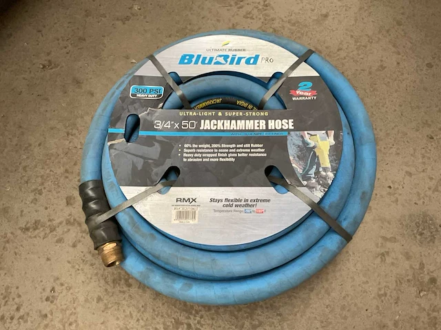 Blubird 3/4”x50 jackhammer hose - afbeelding 1 van  2
