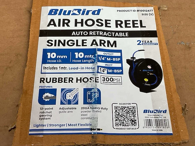 Blubird single arm luchtslanghaspel - afbeelding 5 van  5