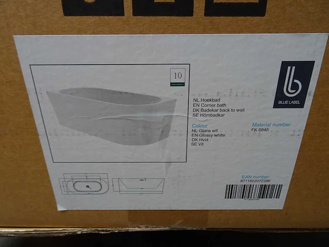 Blue label - - hoekbad - afbeelding 4 van  4