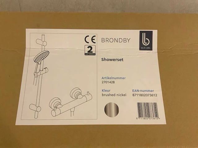 Blue label brondby doucheset - afbeelding 4 van  4