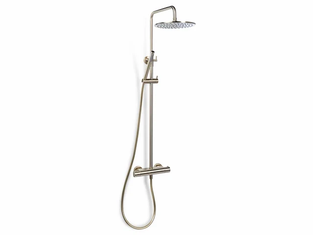Blue label opbouw douche geborsteld goud - afbeelding 1 van  5