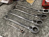 Blue-point verschillende steekratelsleutels (5x) - afbeelding 3 van  3