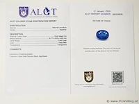 Blue sapphire 2.44ct algt certified - afbeelding 8 van  8