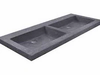 Blue stone dubbel wastafel 140cm - afbeelding 1 van  3