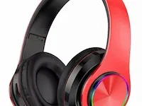 Bluetooth koptelefoon rood - afbeelding 3 van  3