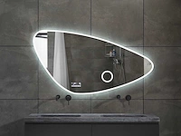Bluetooth led spiegel 100x64 of 120x69cm of 140x70 keuze - afbeelding 1 van  16
