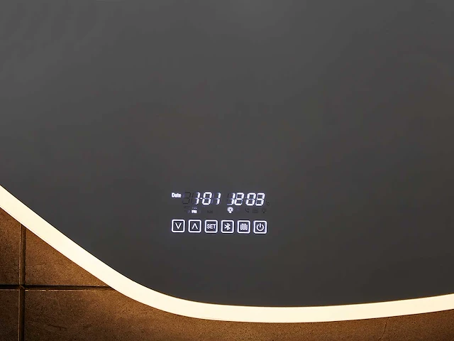 Bluetooth led spiegel 100x64 of 120x69cm of 140x70 keuze - afbeelding 12 van  16