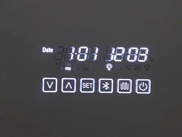 Bluetooth led spiegel 100x64 of 120x69cm of 140x70 keuze - afbeelding 13 van  16