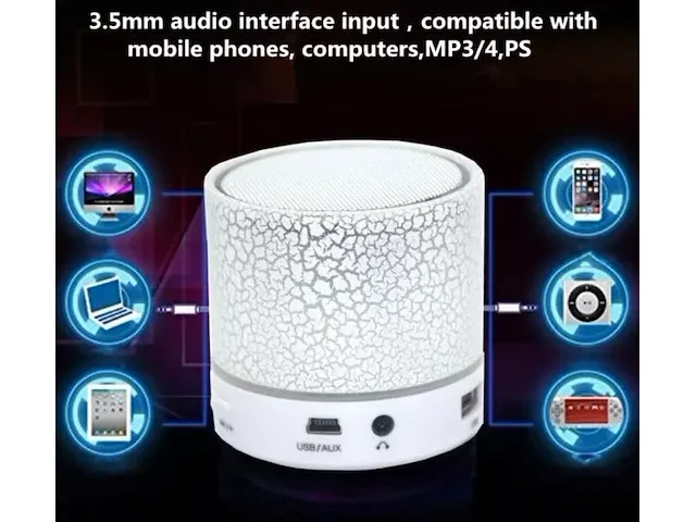 Bluetooth speaker wit - afbeelding 3 van  3