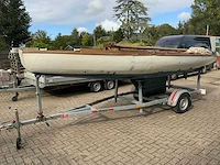 Bm 16m2 klassieke zeilboot incl damco 750kg trailer - afbeelding 2 van  37