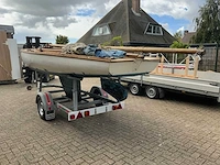 Bm 16m2 klassieke zeilboot incl damco 750kg trailer - afbeelding 6 van  37