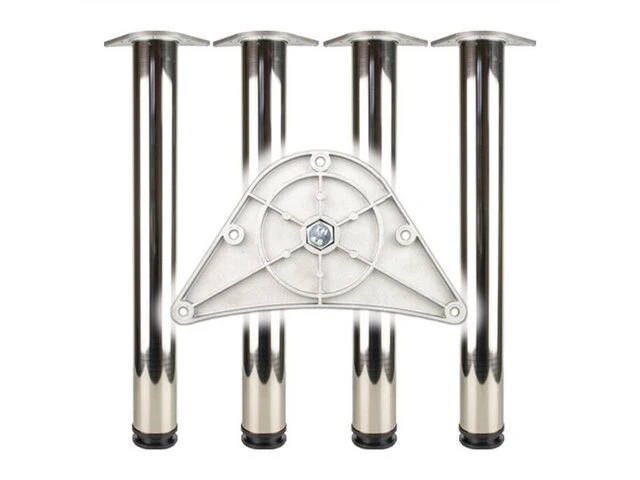 Bmb-fittingen tafelpootset 60mm h.870mm - afbeelding 1 van  3