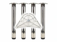 Bmb-fittingen tafelpootset 60mm h.870mm - afbeelding 1 van  3