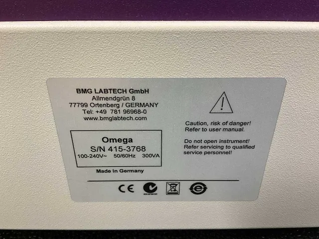 Bmg labtech fluostar omega microplate lezer - afbeelding 8 van  17