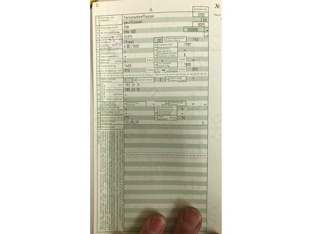 Bmw - 1958 - 5-serie - 502 - personenauto - afbeelding 14 van  30