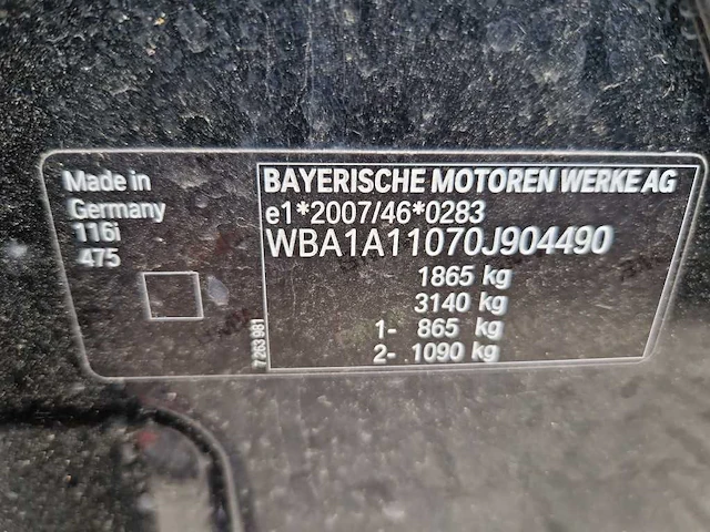 Bmw 1-serie 116i executive , ; 2-zgf-84 - afbeelding 10 van  18