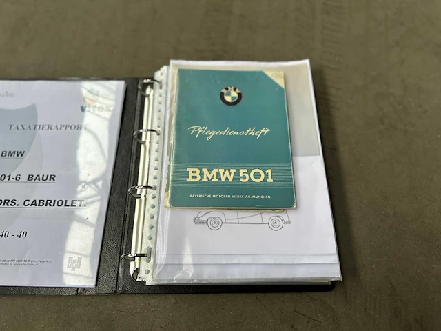 Bmw 501-6 baur 2-drs. cabriolet 1955, pm-40-40 oldtimer - afbeelding 66 van  71