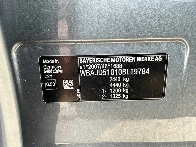 Bmw 540da xdrive personenauto - afbeelding 50 van  54