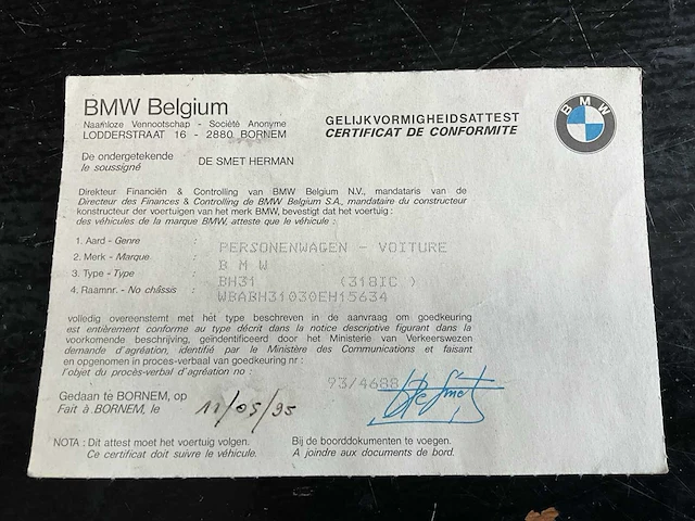 Bmw e36 318i cabriolet (1995) - afbeelding 29 van  35