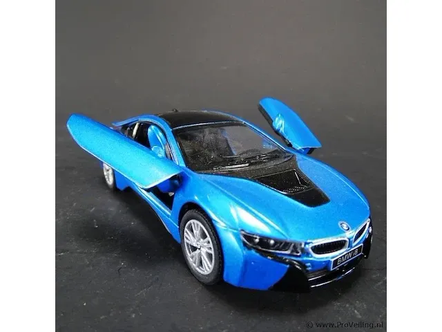 Bmw i8 blauw-zwart - afbeelding 4 van  5