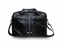 Bmw m carbon blue stripes laptoptas geschikt voor toestellen tot 16 inch zwart - afbeelding 1 van  5