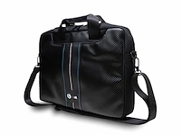Bmw m carbon blue stripes laptoptas geschikt voor toestellen tot 16 inch zwart - afbeelding 2 van  5