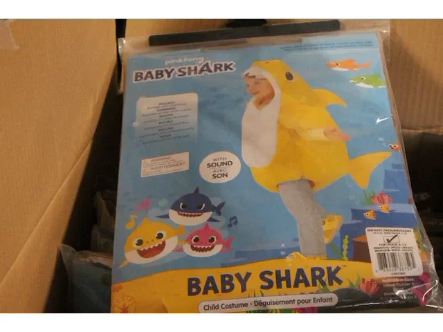 Bnaby shark geel 6 -12 1 x ds 30 - afbeelding 1 van  3
