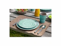 Bo-camp - servies - halo - 12 stuks - aqua - afbeelding 4 van  5