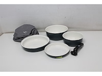 Bo-camp pannenset camping 7-delig keramische coating aluminium - afbeelding 3 van  4