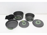 Bo-camp pannenset explorer 3-delig hard anodized aluminium - afbeelding 5 van  6