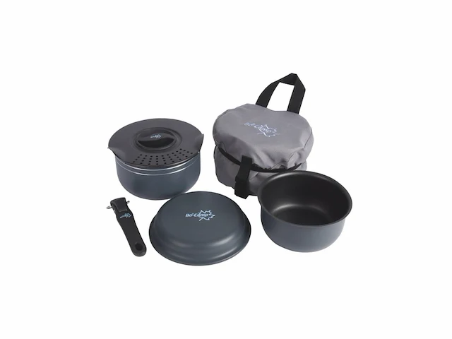 Bo-camp pannenset trekking 5 delig aluminium - afbeelding 2 van  7