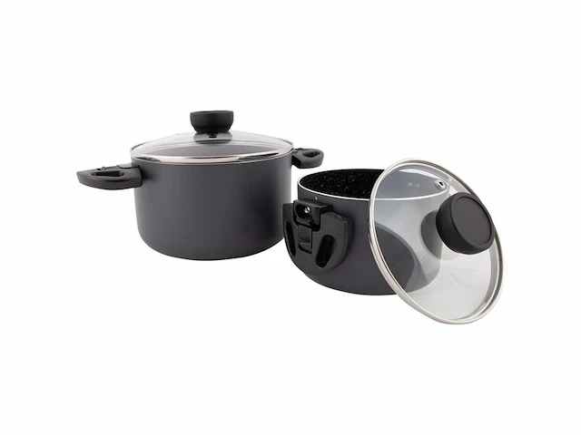 Bo-camp pannenset twist compact 2 aluminium inductie - afbeelding 1 van  1