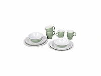 Bo-camp servies 100% melamine 16-delig groen - afbeelding 1 van  4
