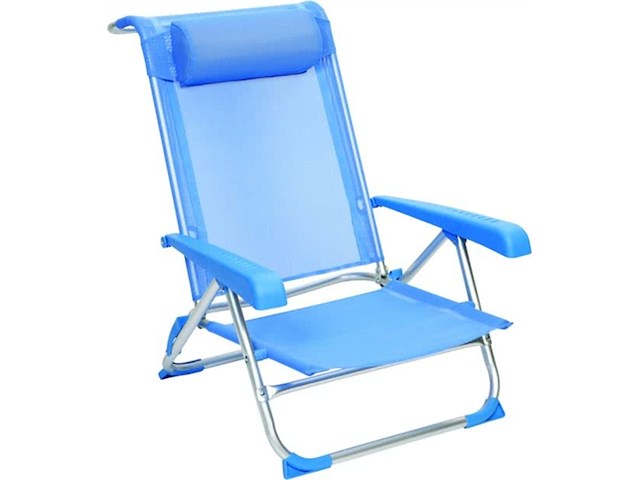 Bo-champ red mountain - strandstoel - deluxe - saint-tropez blauw - afbeelding 1 van  4