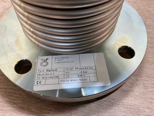 Boa metal bkt-alpha-c dn65 pn6 trillingsdemper - afbeelding 7 van  8
