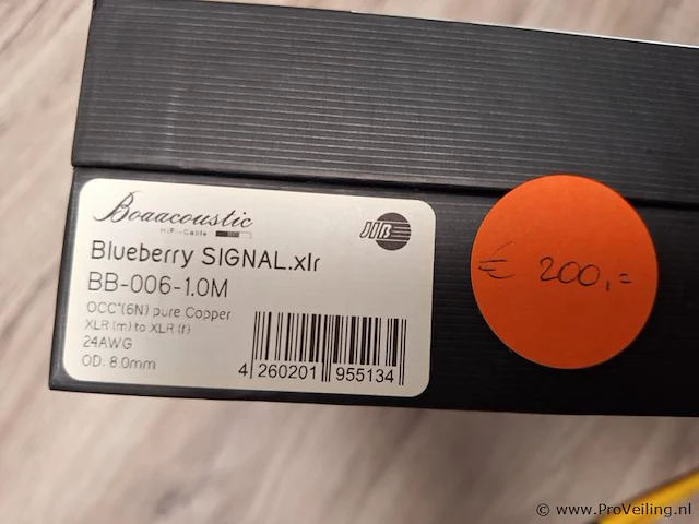Boaacoustic blueberry signal.xlr - type bb-006-1.0m - afbeelding 3 van  3