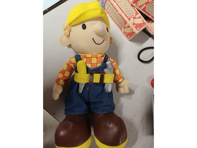 Bob de bouwer knuffel 40 cm 2x - afbeelding 2 van  7