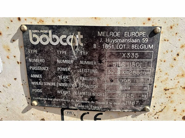 Bobcat - 1995 - x335 - midigraafmachine - afbeelding 2 van  10