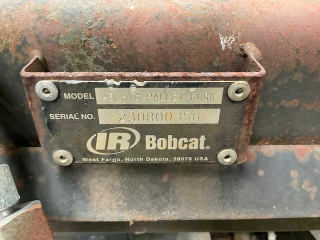 Bobcat 48 hyd pallet fork vorkenbord - afbeelding 10 van  10