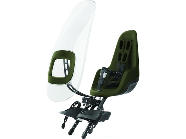 Bobike fiets kinderzitje mini one olive green - afbeelding 3 van  6
