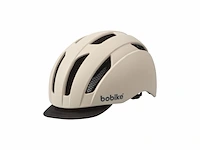 Bobike fietshelm city maat m verstelbaar 52-58cm met afneembaar vizier creme - afbeelding 1 van  3